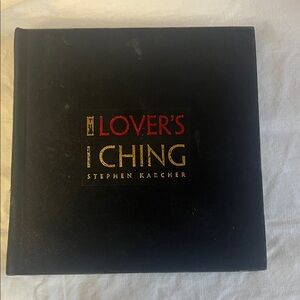 The Lover's I Ching by Stephen Karcher - Black Cover with Red & Gold Lettering